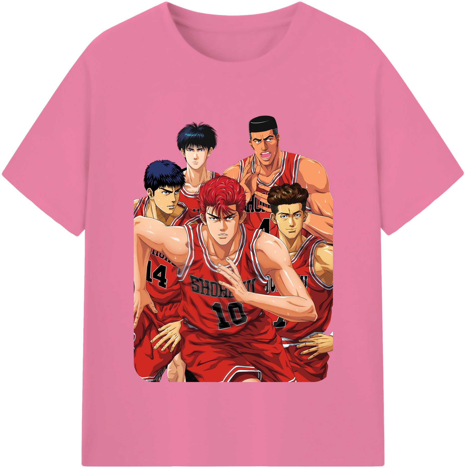 SLAM DUNK／スラムダンク 綿100％半袖Tシャツ（フロントプリント）